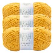 Harvest Gold - Lion Brand Let's Get Cozy: Chenille Appeal Yarn