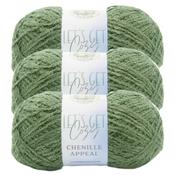 Loden Green - Lion Brand Let's Get Cozy: Chenille Appeal Yarn