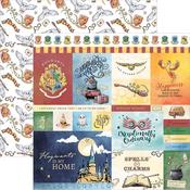 Harry Potter Watercolor Tags - Paper House Harry Potter Double-Sided Cardstock 12"X12"