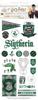 Slytherin House Pride - Paper House Harry Potter Foiled Stickers 8"X3"
