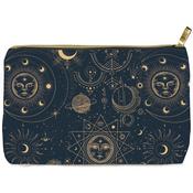 Celestial - Paper House Zippered Pouch 9"X6.5"