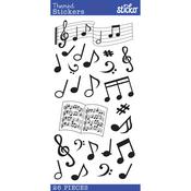Silhouette Music Notes Classic - Sticko Themed Stickers