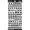 Funhouse Black Metallic - Sticko Alphabet Stickers