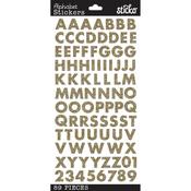 Gold Glitter Futura - Sticko Alphabet Stickers