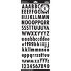 Black/Gold/Silver Futura - Sticko Alphabet Stickers
