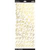 Brush Stroke Gold Script - Sticko Alphabet Stickers