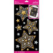 Clear Gold Stars Bling - Jolee's Boutique Themed Stickers