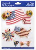 Dimensional American Flag - Jolee's Boutique Themed Stickers