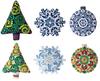 Holiday Mandala - Bucilla Felt Ornaments Applique Kit Set Of 6