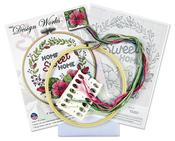 Home Sweet Home (11 Count) - Design Works Counted Cross Stitch Kit 8" Round