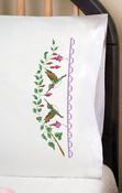 Hummingbird - Tobin Stamped For Embroidery Pillowcase Pair 20"X30"
