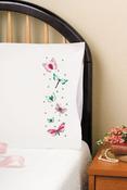 Beautiful Butterflies - Tobin Stamped For Embroidery Pillowcase Pair 20"X30"