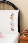 Spring Floral - Tobin Stamped For Embroidery Pillowcase Pair 20"X30"