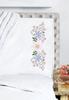 Star Flower - Tobin Stamped For Embroidery Pillowcase Pair 20"X30"