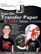 For Dark Fabrics - Jacquard Iron-On Ink Jet Transfer Paper 8.5"X11" 3/Pkg