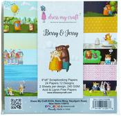 Berry & Jerry - Dress My Craft Single-Sided Paper Pad 6"X6" 24/Pkg