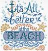Life is Better at the Beach (14 Count) - Imaginating Counted Cross Stitch Kit 10"X10"