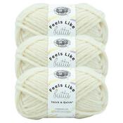 Antique White - Lion Brand Feels Like Butta Thick & Quick Yarn