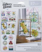 Floral - FolkArt Gallery Glass Pattern Set 3/Pkg