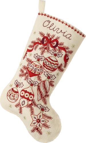  Bucilla 18-Inch Christmas Stocking Felt Applique Kit, Holiday  Drive