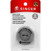 Singer Rotary Cutter Replacement Blades 45mm 5/Pkg