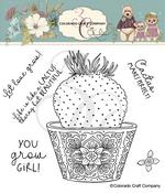 Grow Girl-By Kris Lauren - Colorado Craft Company Clear Stamps 6"X6"
