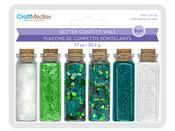 Sky - CraftMedley Glitter Confetti Vials 50g 6/Pkg