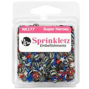 Super Heroes - Buttons Galore Sprinkletz Embellishments 12g
