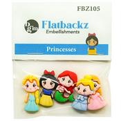 Princesses - Buttons Galore Flatbackz Embellishments