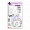 Easter Egg House - Art Impressions Watercolor Clear Stamps