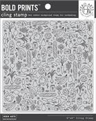 Farmer's Market Bold Prints - Hero Arts Cling Stamp 6"X6"