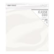 Bright White - Craft Perfect Weave Texture 80lb Cardstock 12"X12" 5/Pkg