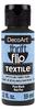 Pure Black - DecoArt Thrift Flip Matte For Textile 2oz Squeeze Bottle
