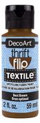 Best Brown - DecoArt Thrift Flip Matte For Textile 2oz Squeeze Bottle