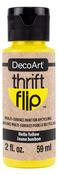 Hello Yellow - DecoArt Thrift Flip Multi-Purpose Satin Enamel 2oz