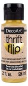 Pure Gold - DecoArt Thrift Flip Multi-Purpose Satin Enamel 2oz