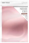 Satin -Baroque Rose - Craft Perfect Mirror Cardstock 92lb 8.5"X11" 5/Pkg