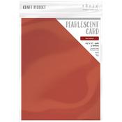 Red Velvet - Craft Perfect Pearlescent Cardstock 8.5"X11" 5/Pkg