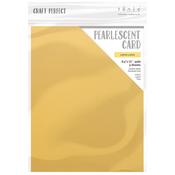 Lemon Lustre - Craft Perfect Pearlescent Cardstock 8.5"X11" 5/Pkg