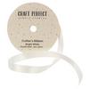 Bright White - Craft Perfect Double Face Satin Ribbon 9mmX5m