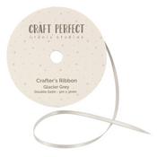 Glacier Grey - Craft Perfect Double Face Satin Ribbon 3mmX5m