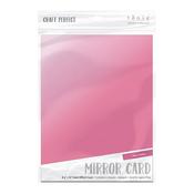 Satin Pink Chiffon Mirror Cardstock - Craft Perfect