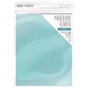 Satin -Silky Sky - Craft Perfect Mirror Cardstock 92lb 8.5"X11" 5/Pkg