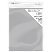 Luna Silver - Craft Perfect Pearlescent Cardstock 8.5"X11" 5/Pkg