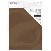 Glazed Chestnut - Craft Perfect Pearlescent Cardstock 8.5"X11" 5/Pkg