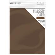 Chocolate Brown - Craft Perfect Weave Textured Classic Card 8.5"X11" 10/Pkg