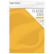 Amber Yellow - Craft Perfect Weave Textured Classic Card 8.5"X11" 10/Pkg