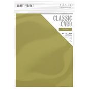 Olive Green - Craft Perfect Weave Textured Classic Card 8.5"X11" 10/Pkg