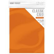 Clementine Orange - Craft Perfect Weave Textured Classic Card 8.5"X11" 10/Pkg