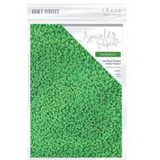Shining Spruce - Craft Perfect Handcrafted Embossed Cotton Papers A4 5/Pkg